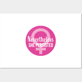 Nevertheless She Persisted Female Posters and Art